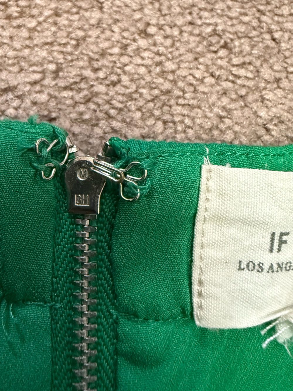 If by Sea-Green Ruffle-Hem Spaghetti Strap Dress - Picture 3 of 4